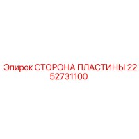 2252731100 СТОРОНА ПЛАСТИНЫ Epiroc
