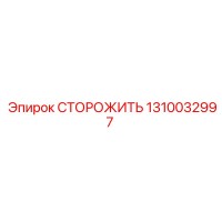 1310032997 СТОРОЖИТЬ Epiroc