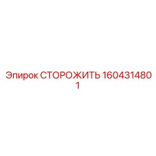 1604314801 СТОРОЖИТЬ Epiroc