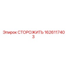 1626117403 СТОРОЖИТЬ Epiroc