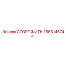 2653145744 СТОРОЖИТЬ Epiroc