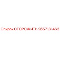 2657181463 СТОРОЖИТЬ Epiroc