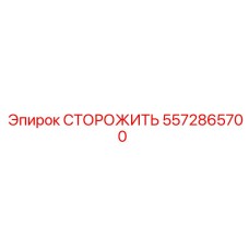5572865700 СТОРОЖИТЬ Epiroc