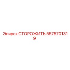 5575701319 СТОРОЖИТЬ Эпирок