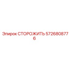 5726808776 СТОРОЖИТЬ Epiroc