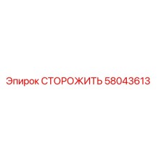 58043613 СТОРОЖИТЬ Epiroc