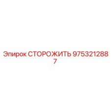 9753212887 СТОРОЖИТЬ Epiroc