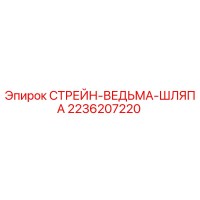 2236207220 СТРЕЙН-ВЕДЬМА-ШЛЯПА Epiroc