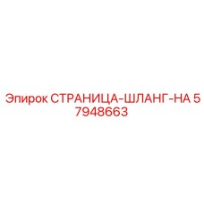 57948663 СТРАНИЦА-ШЛАНГ-HA Epiroc