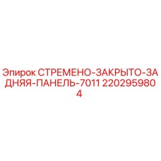 Оригинальная деталь Epiroc 2202959804 - закрытая задняя панель