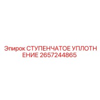 2657244865 СТУПЕНЧАТОЕ УПЛОТНЕНИЕ Epiroc