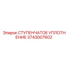 3743007602 СТУПЕНЧАТОЕ УПЛОТНЕНИЕ Epiroc