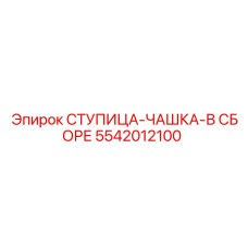 5542012100 СТУПИЦА-ЧАШКА-В СБОРЕ Epiroc
