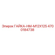 4700184738 ГАЙКА-HM-M12X125 Epiroc