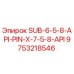 9753218546 SUB-6-5-8-API-PIN-X-7-5-8-API Epiroc