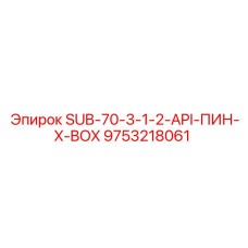 9753218061 SUB-70-3-1-2-API-ПИН-X-BOX Epiroc