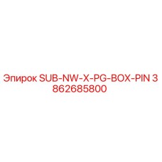 3862685800 SUB-NW-X-PG-BOX-PIN Epiroc