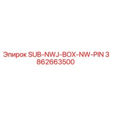 3862663500 SUB-NWJ-BOX-NW-PIN Epiroc