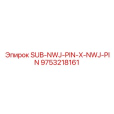 9753218161 SUB-NWJ-PIN-X-NWJ-PIN Epiroc