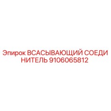 9106065812 ВСАСЫВАЮЩИЙ СОЕДИНИТЕЛЬ Эпирок