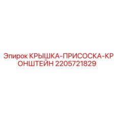 2205721829 КРЫШКА-ПРИСОСКА-КРОНШТЕЙН Epiroc