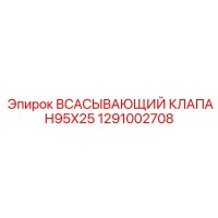 1291002708 ВСАСЫВАЮЩИЙ КЛАПАН95X25 Epiroc