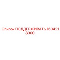 1604218300 ПОДДЕРЖИВАТЬ Epiroc