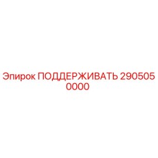 2905050000 ПОДДЕРЖИВАТЬ Epiroc
