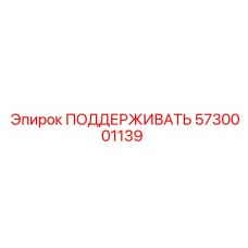 5730001139 ПОДДЕРЖИВАТЬ Epiroc