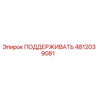 4812039081 ПОДДЕРЖИВАТЬ Epiroc