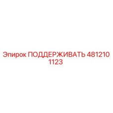 4812101123 ПОДДЕРЖИВАТЬ Epiroc