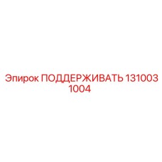 1310031004 ПОДДЕРЖИВАТЬ Epiroc