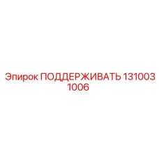 1310031006 ПОДДЕРЖИВАТЬ Epiroc
