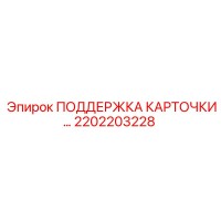 2202203228 ПОДДЕРЖКА КАРТОЧКИ Epiroc