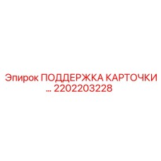 2202203228 ПОДДЕРЖКА КАРТОЧКИ Epiroc