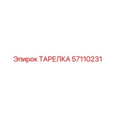57110231 ТАРЕЛКА Epiroc