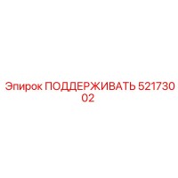 52173002 ПОДДЕРЖИВАТЬ Epiroc