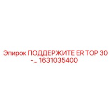 1631035400 ПОДДЕРЖИТЕ ER TOP 30-… Epiroc