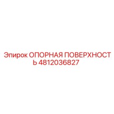 4812036827 ОПОРНАЯ ПОВЕРХНОСТЬ Epiroc