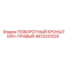 4812031529 ПОВОРОТНЫЙ КРОНШТЕЙН-ПРАВЫЙ Epiroc