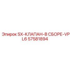 57581894 SX-КЛАПАН-В СБОРЕ-VPL6 Epiroc