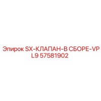 57581902 SX-КЛАПАН-В СБОРЕ-VPL9 Epiroc