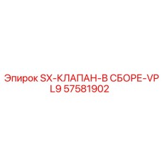 57581902 SX-КЛАПАН-В СБОРЕ-VPL9 Epiroc