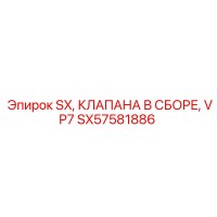 SX57581886 SX Клапана в сборе VP7 Epiroc