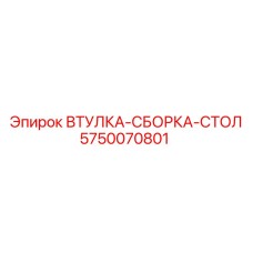 5750070801 ВТУЛКА-СБОРКА-СТОЛ Epiroc