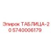 5740006179 ТАБЛИЦА-20 Epiroc
