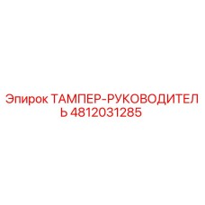 4812031285 ТАМПЕР-РУКОВОДИТЕЛЬ Epiroc
