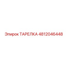 4812046448 ТАРЕЛКА Epiroc