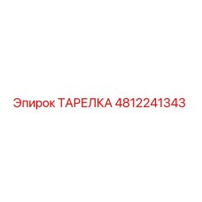 4812241343 ТАРЕЛКА Epiroc