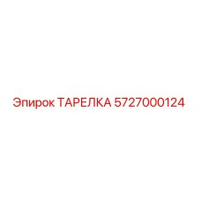 5727000124 ТАРЕЛКА Epiroc